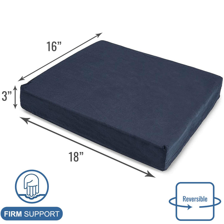 Seat and Chair Cushion for Office Chairs, Wheelchairs, Scooters, Kitchen Chairs or Car Seats, FSA HSA Eligible, for Support and Height while Reducing Stress on Back, Tailbone or Sciatica