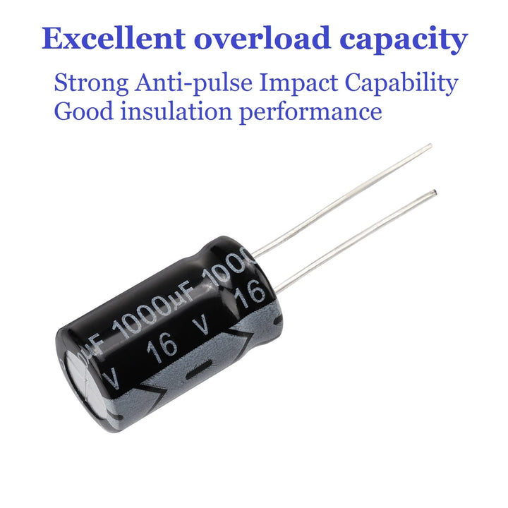 Capacitor Kit, 500Pcs 24 Values Aluminum Electrolytic Capacitor Kit, Range 0.1uF - 1000uF 10V - 50V Assortment Kit for Electronic Repairs on Circuit Boards
