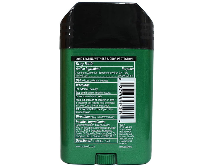 BRUT Deodorant Stick Classic Fragrance 2.25 oz (Pack of 2)