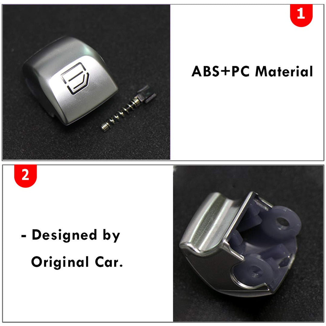 Window Switch Button Covers for Mercedes Benz C E GLC Class, Front Right Window Switch Repair Button Caps(1 Pcs,Fits Mercedes Benz W205 C Class 2015-2021 W253 GLC Class 2016-2022)