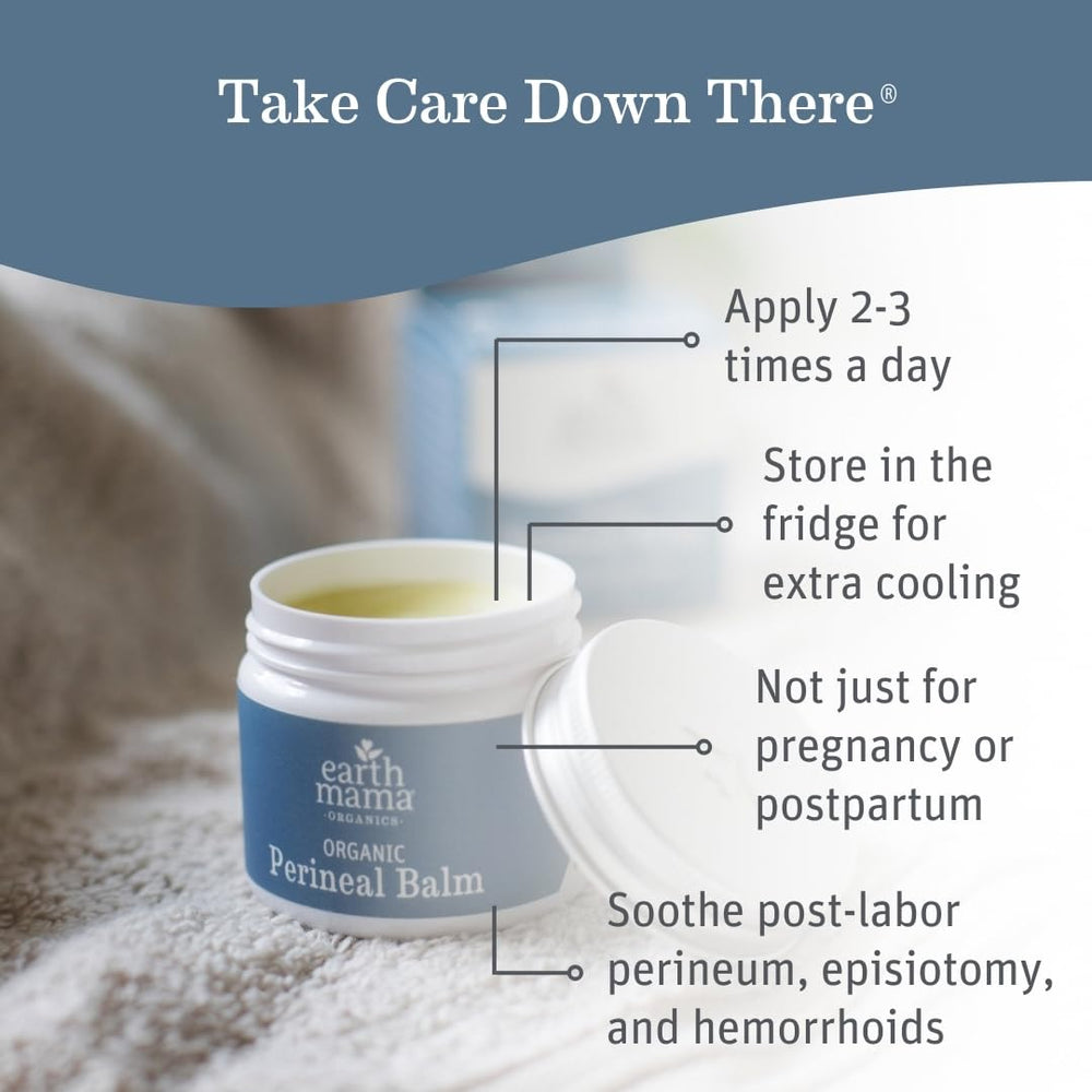 Organic Perineal Balm for Pregnancy and Postpartum, 2-Fluid Ounce (3-Pack)