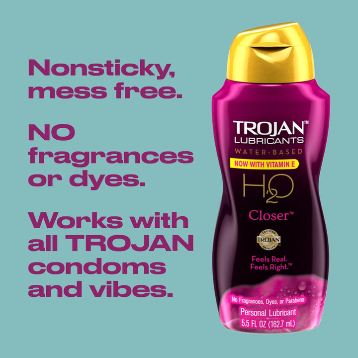 Trojan Lubricants H2O Closer, 5.5 Oz