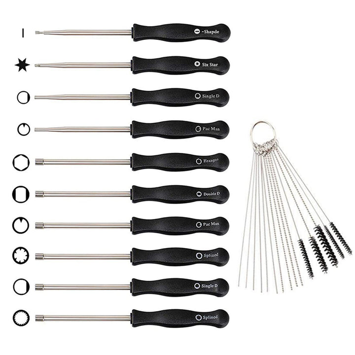 Carburetor Adjustment Screwdriver Tools, Carburetor Adjusting Tool (10pcs) for Common 2 Cycle Carburator Small Engine Carburetor Adjusting Tool with Carburetor Cleaning Brush Needle Kit