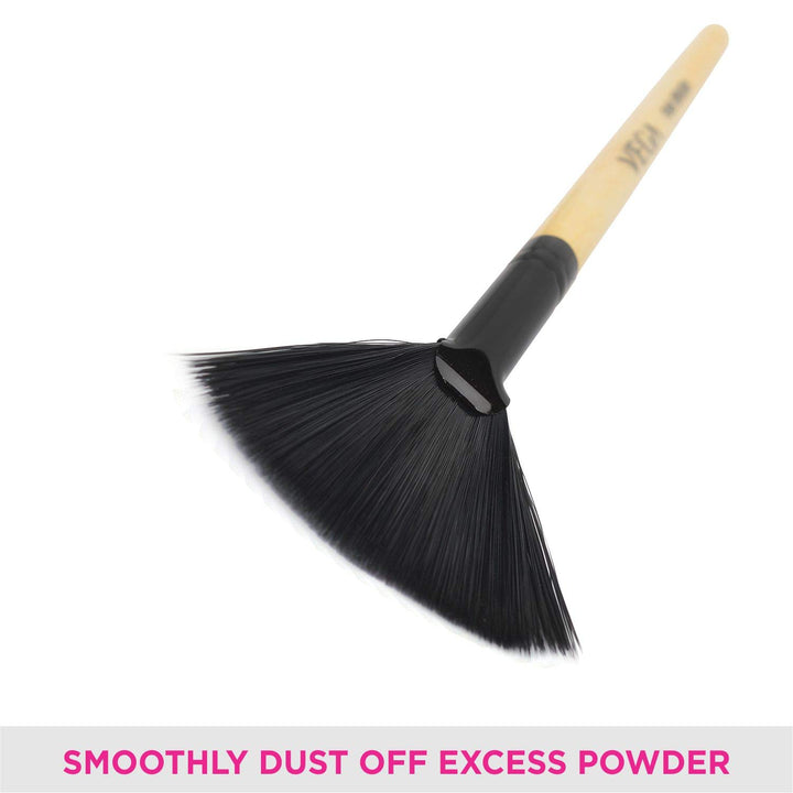 Fan Makeup Brush, (EV-11) - Wooden