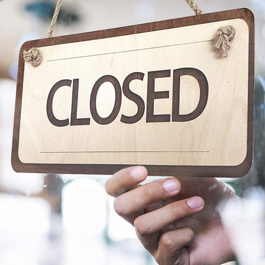 Wooden Open Closed Sign 126 Inch - Wooden Rustic Open and Closed Sign for Business - Wood Hanging Business Open Sign with Rope - Double Sided Vintage Open Signs for Shop Door Window Open Close Sign
