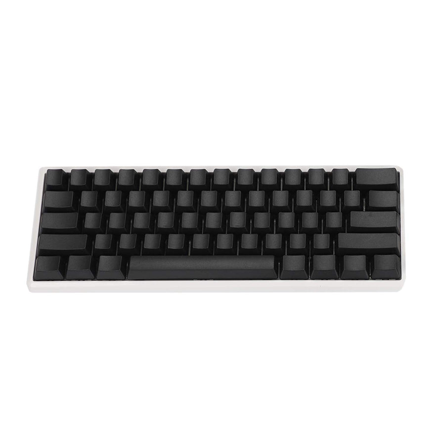 Blank Thick PBT OEM Profile 61 ANSI Keycaps for MX Switches Mechanical Keyboard (Black)(Only Keycap)
