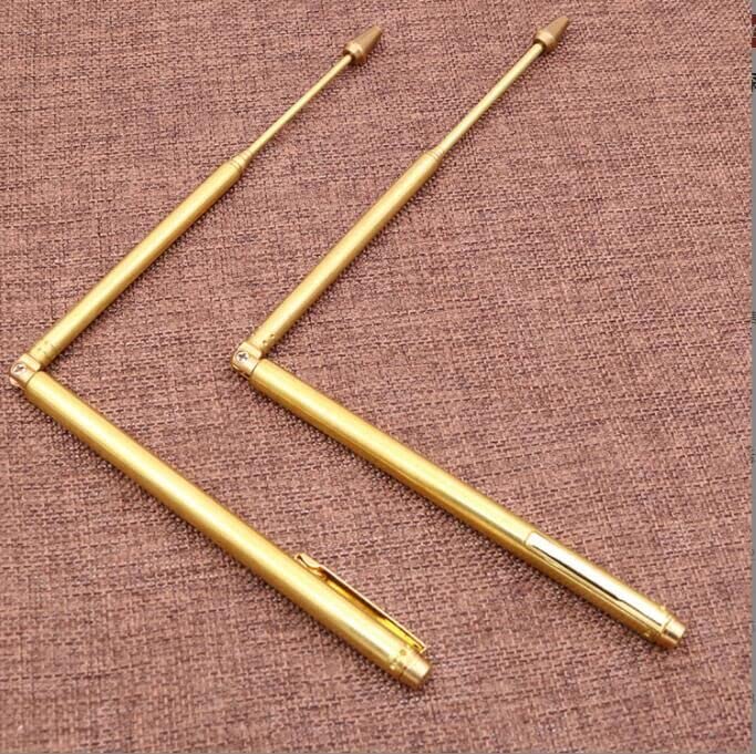 Best Combination Dowsing Rods Copper- 2PCS. 99.9% Pure Copper - Water Divining, Energy Healing, Paranormal, Gold, Yes No Questions. 15cm*56cm*0.9cm Non-Toxic Gift feng Shui Compass