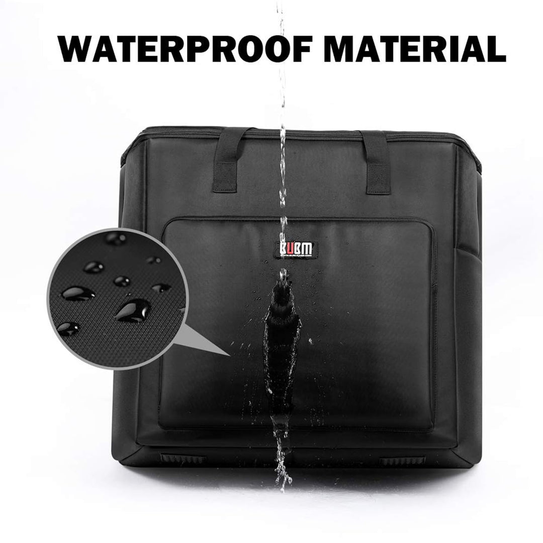 Desktop Computer Carrying Case, Padded Nylon Carry Tote Bag for Transporting Computer Tower PC Chassis,Monitor(Up to 27 inch),Keyboard,Cable and Mouse