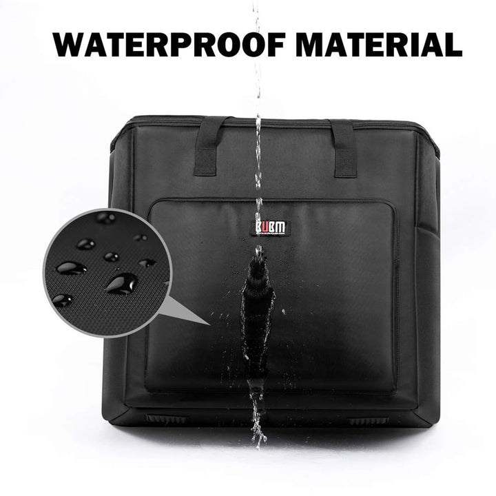 Desktop Computer Carrying Case, Padded Nylon Carry Tote Bag for Transporting Computer Tower PC Chassis,Monitor(Up to 27 inch),Keyboard,Cable and Mouse