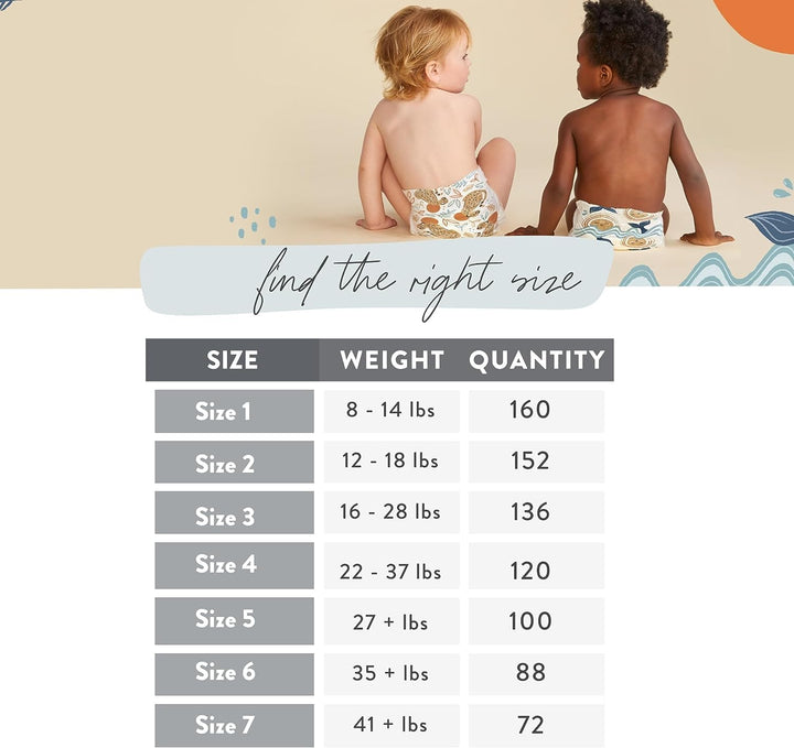 Clean Conscious Diapers | Plant-Based, Sustainable | Pandas + Barnyard Babies | Super Club Box, Size 2 (12-18 lbs), 152 Count
