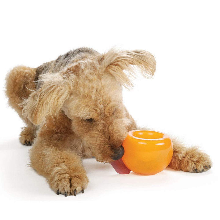 by Planet Dog Snoop Durable Interactive Treat Dispensing Dog Toy, Large, Orange