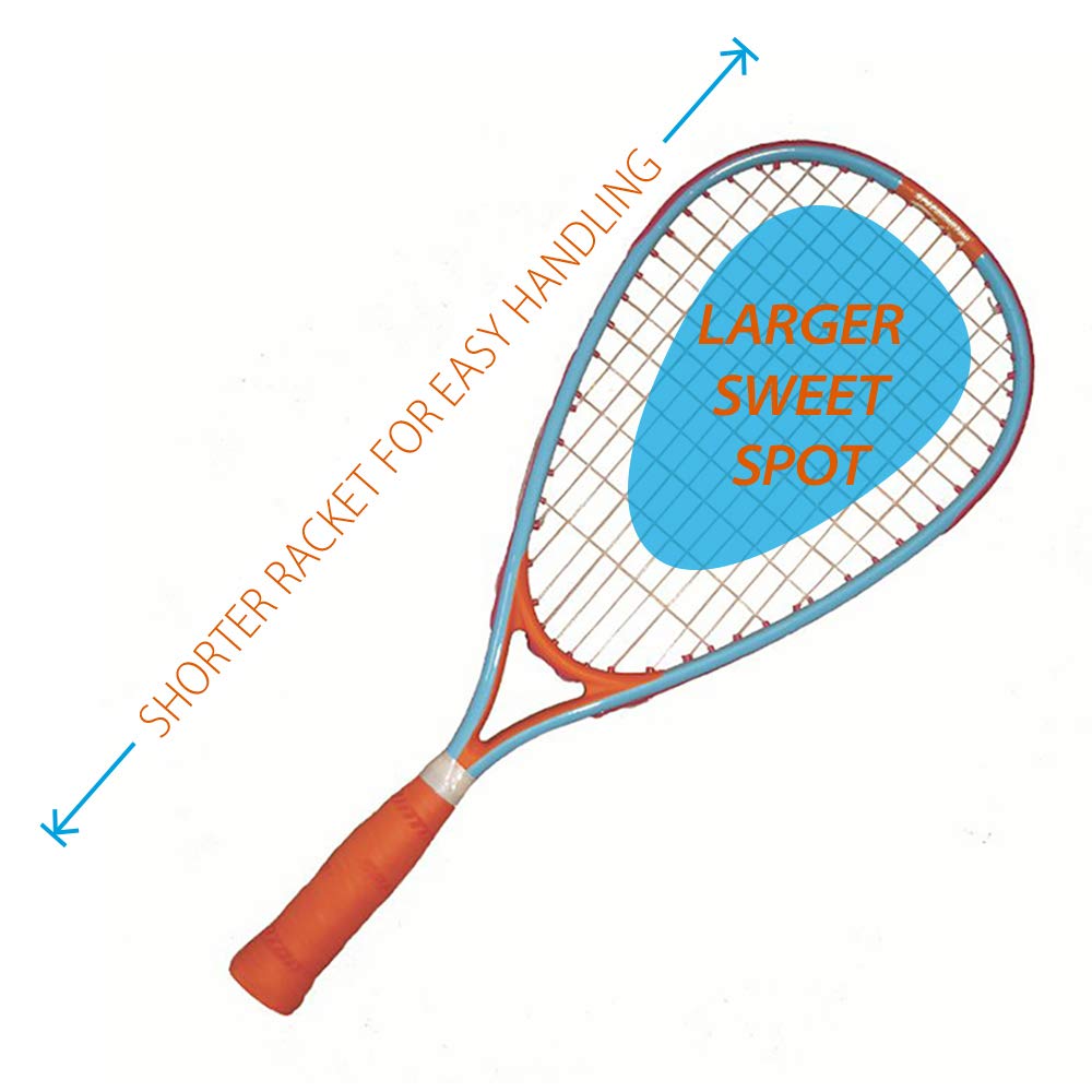 SM01-FUN-10 FUN Set - Alternative to beach ball, spike ball, badminton, incl. 1 HELI and one FUN Speeder, perfect for the beach, park or backyard, Blue Orange