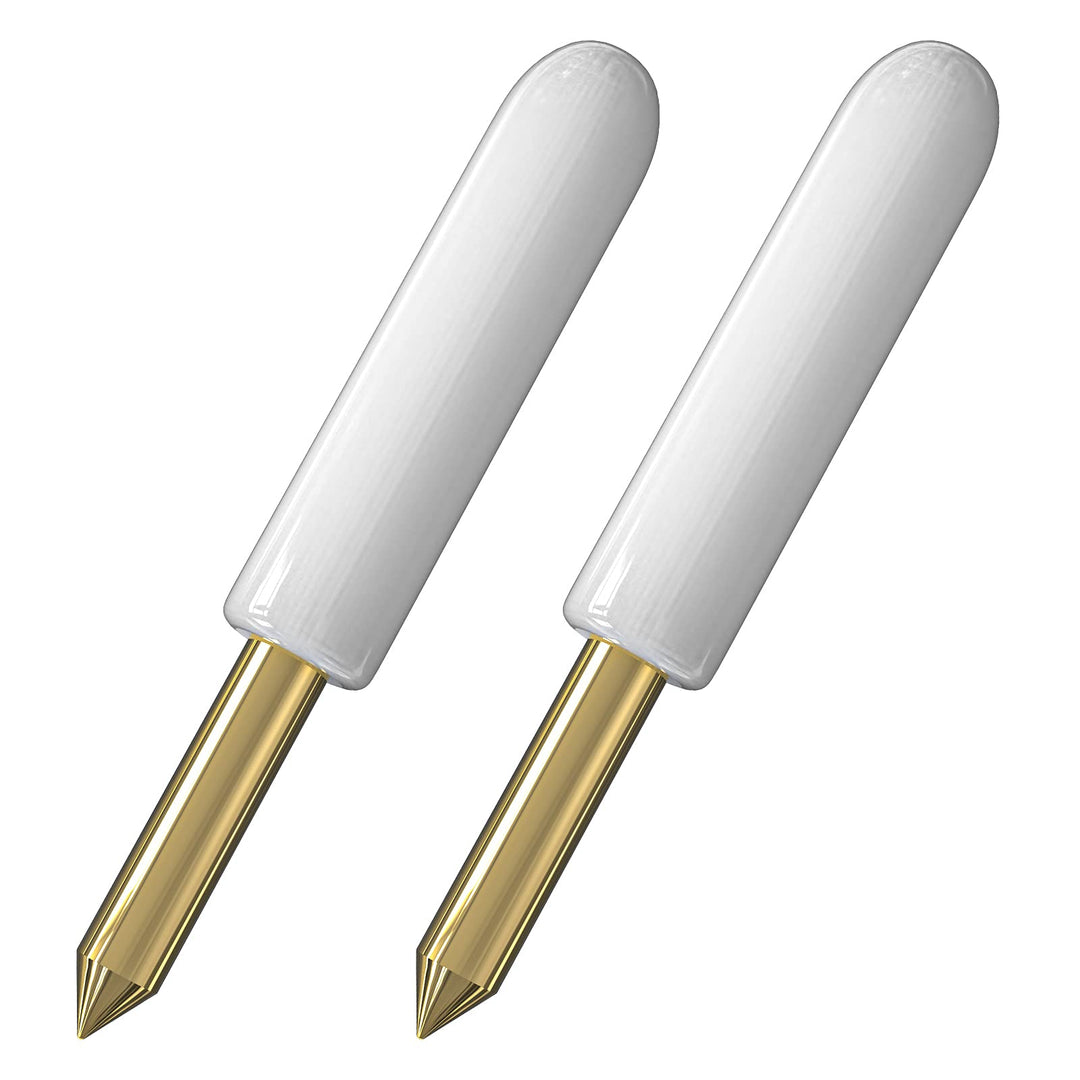 2 PCS Premium Fine Point Blade Compatible with Explore Air 2/Explore 3, Replacement Cutting Blades Compatible with Maker/Maker 3, Can cut most thinner materials, Original Version (White)