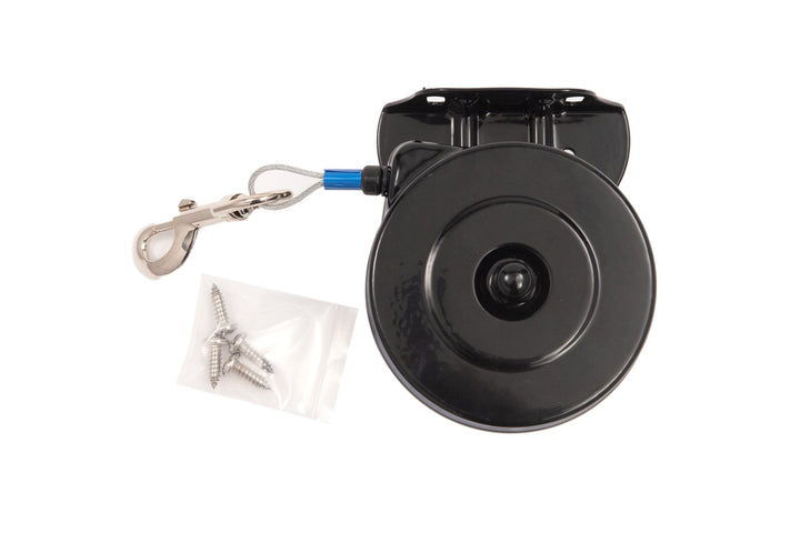 Bracket Mount and Stake Retractable Leash Tie Outs for Dogs (Bracket, Medium)