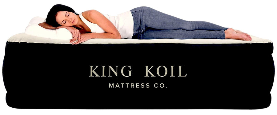 Luxury Queen Size Air Mattress with Built-in High-Speed Pump, 20 Adjustable Double High Premium Pillow Top Inflatable Airbed for Guests, Camping & Home (Manufacturer Warranty)