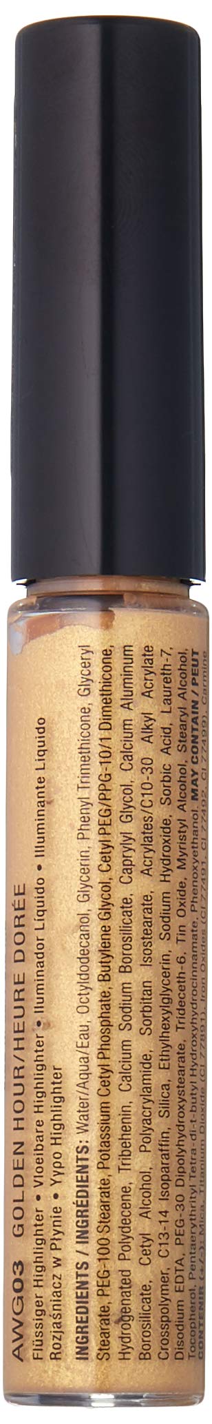 Professional Makeup Away We Glow Liquid Highlighter, Golden Hour, 0.22 Fluid Ounce