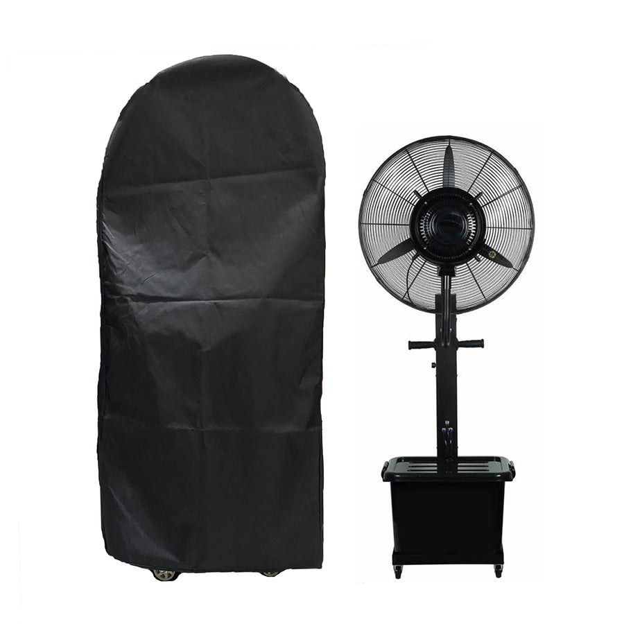 Fan Cover 420D Misting Fan Cover Waterproof Spray Cooling Fan Cover Industrial Fan Dust Cover Outdoor Water Misting Fan Covers Patio Water Tank Electric Fans Case Heavy Duty Large (No Fan