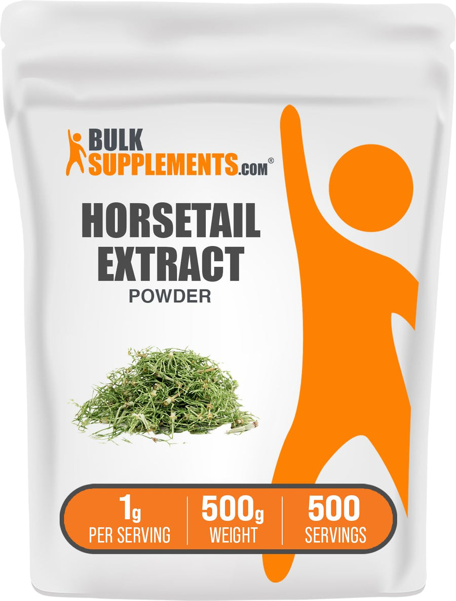 .com Horsetail Extract Powder - Horsetail Supplement, from Horsetail Herb - Silica Supplements, Gluten Free, 1g per Serving, 500g (1.1 lbs) (Pack of 1)