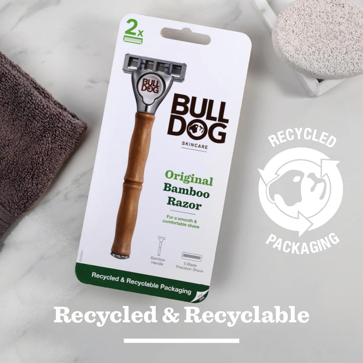 SKINCARE - Original Bamboo Razor Smooth Glide Razor Handle + 2 Blade Refills