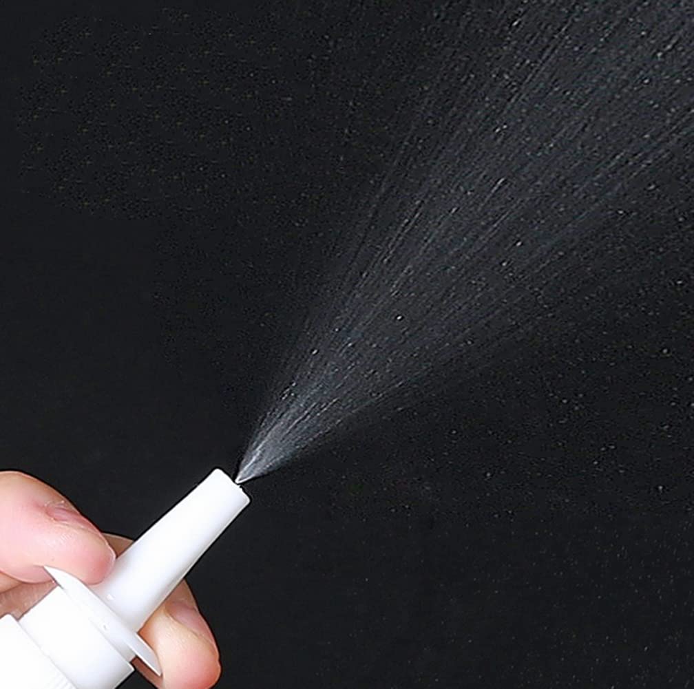 15ML: 12PCS Empty Refillable Portable Plastic Nasal Pump Sprayers Spray Bottle Makeup Water Contain