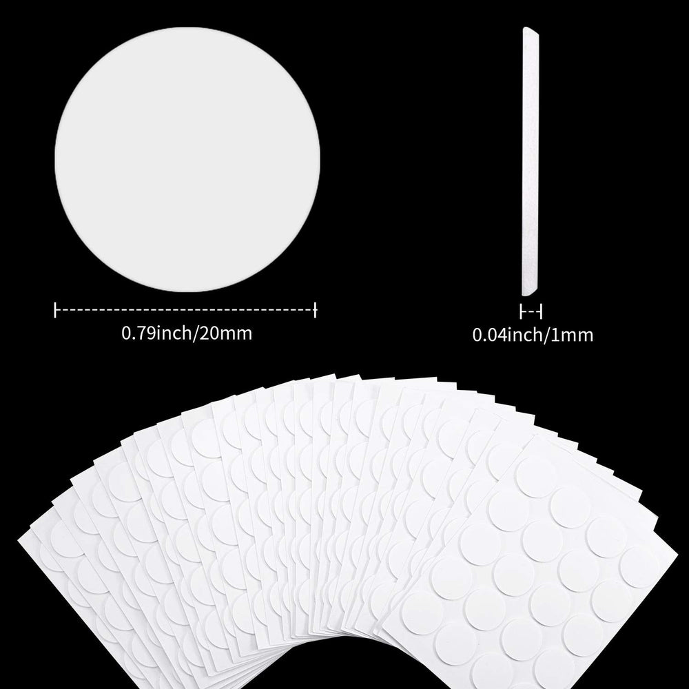 500 Pieces Candle Wick Stickers Wax Stickers Candle Wick Glue Heatproof Glue Adhere Steady in Hot Wax Double-Sided Stickers for Candle Making