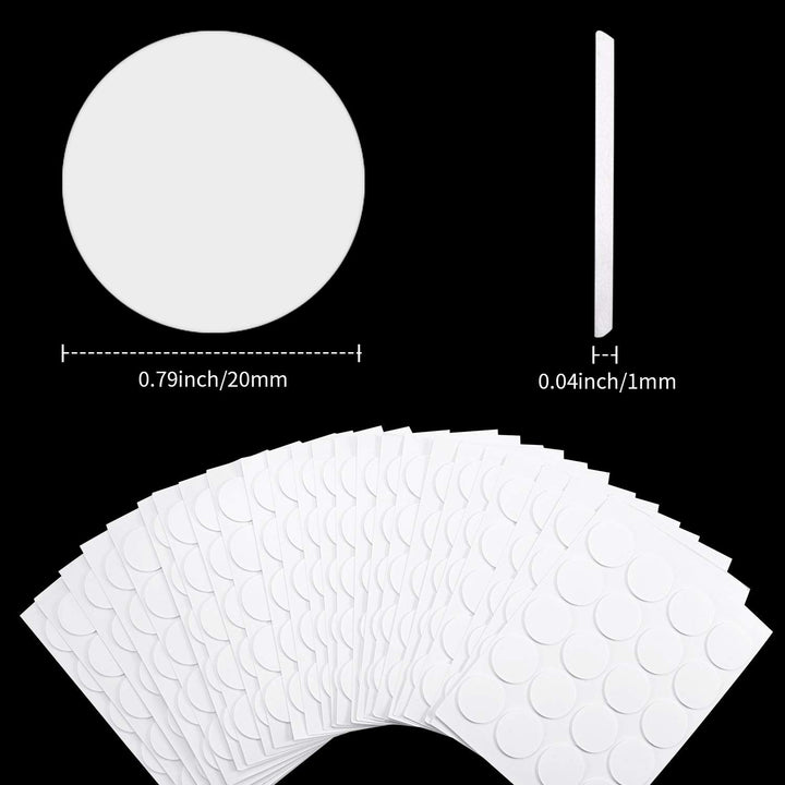 500 Pieces Candle Wick Stickers Wax Stickers Candle Wick Glue Heatproof Glue Adhere Steady in Hot Wax Double-Sided Stickers for Candle Making