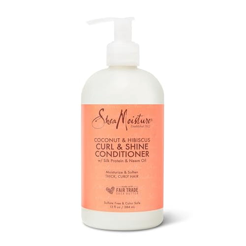 Curl & Shine Conditioner Coconut & Hibiscus, for Thick, Curly Hair to Moisturize & Soften, 13 oz