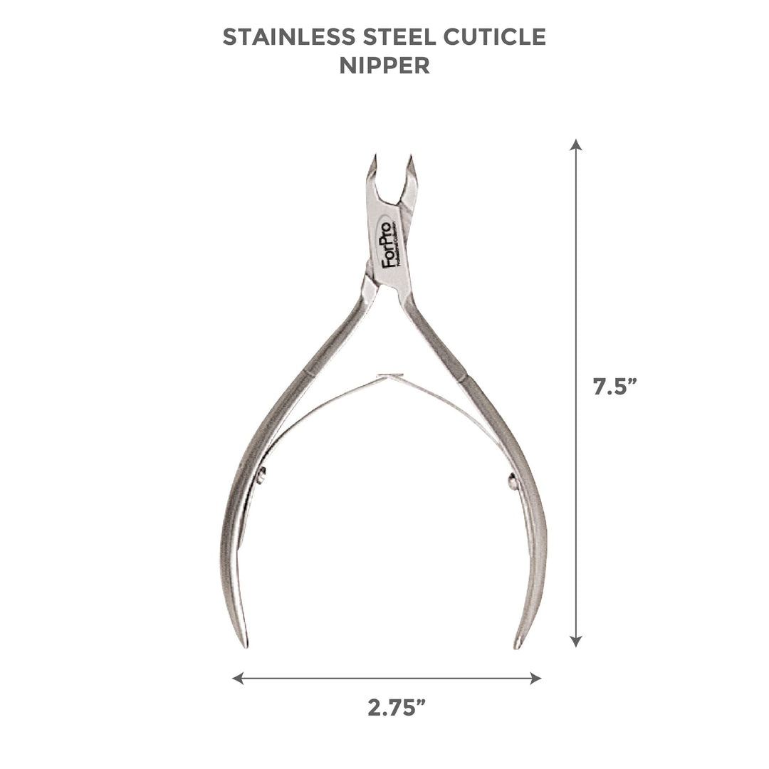 Cobalt Cuticle Nipper, Stainless Steel Cuticle Nipper for Trimming Cuticles and Hangnails, ¼ Jaw
