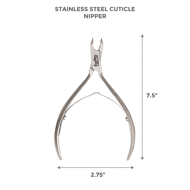 Cobalt Cuticle Nipper, Stainless Steel Cuticle Nipper for Trimming Cuticles and Hangnails, ¼ Jaw