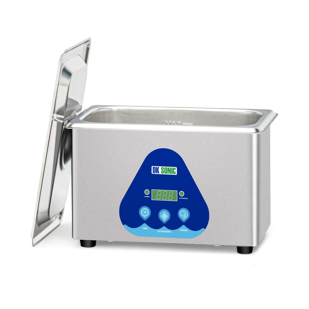 900ML Sonic Cleaner with Digital Timer and Basket for Jewelry, Ring, Eyeglasses, Watchband, Coins, Small Metal Parts, Daily Necessaries, etc (900ML, 110V)