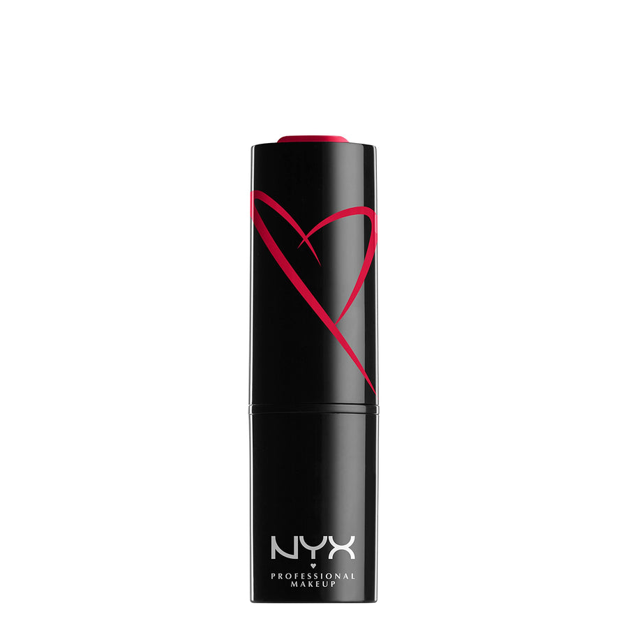 PROFESSIONAL MAKEUP Shout Loud Satin Lipstick, Infused With Shea Butter - Cherry Charmer (Red Fuchsia)