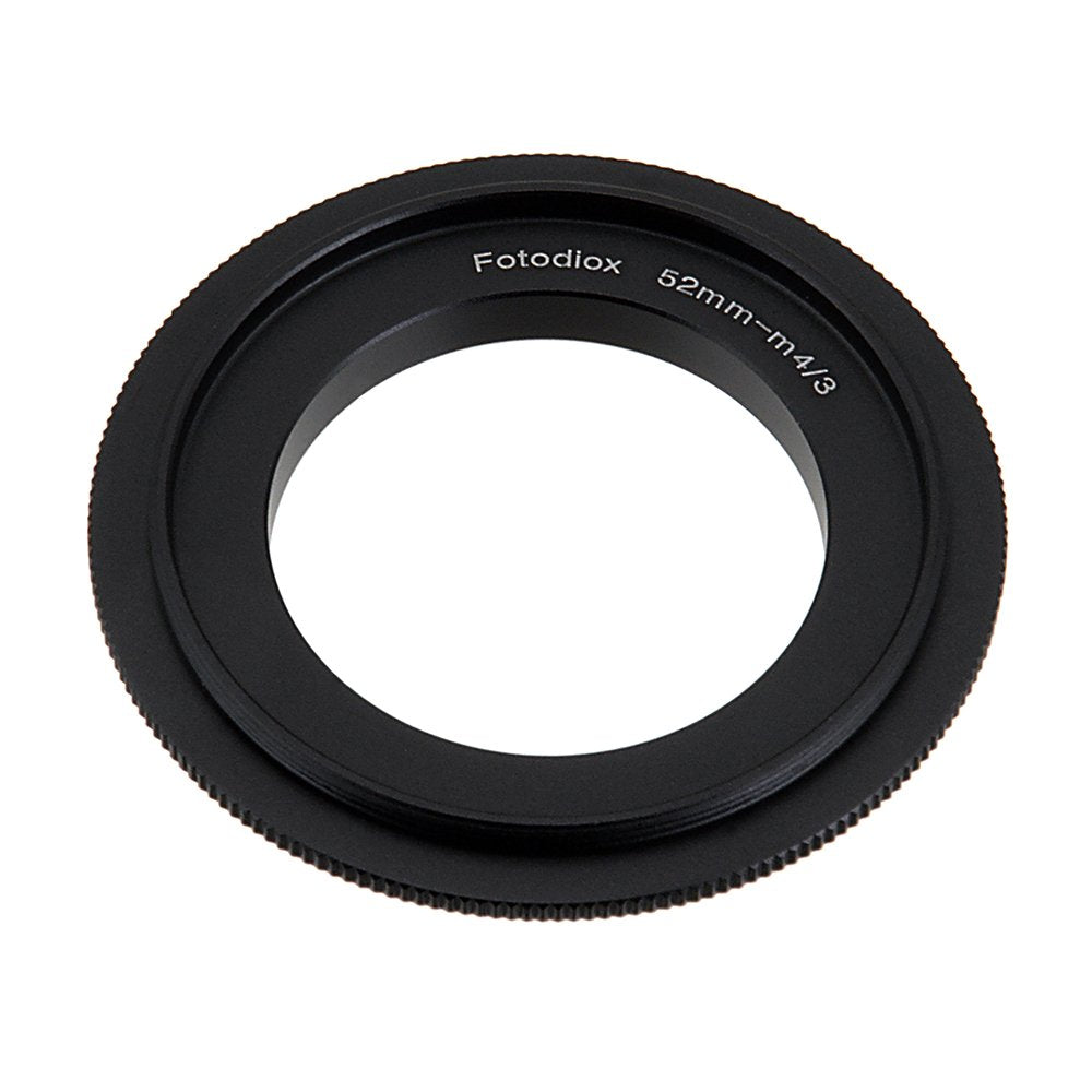 52mm Filter Thread Macro Reverse Mount Adapter Ring for Micro Four Thirds Cameras