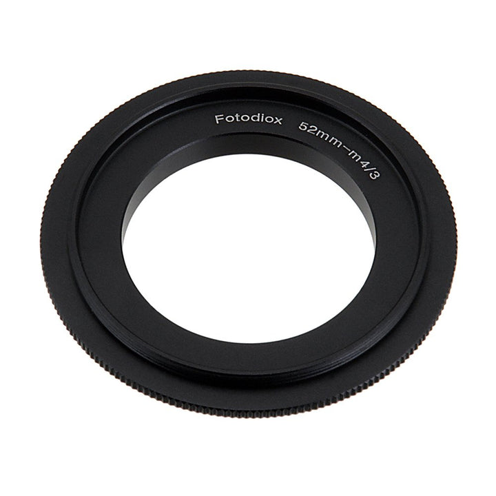 52mm Filter Thread Macro Reverse Mount Adapter Ring for Micro Four Thirds Cameras