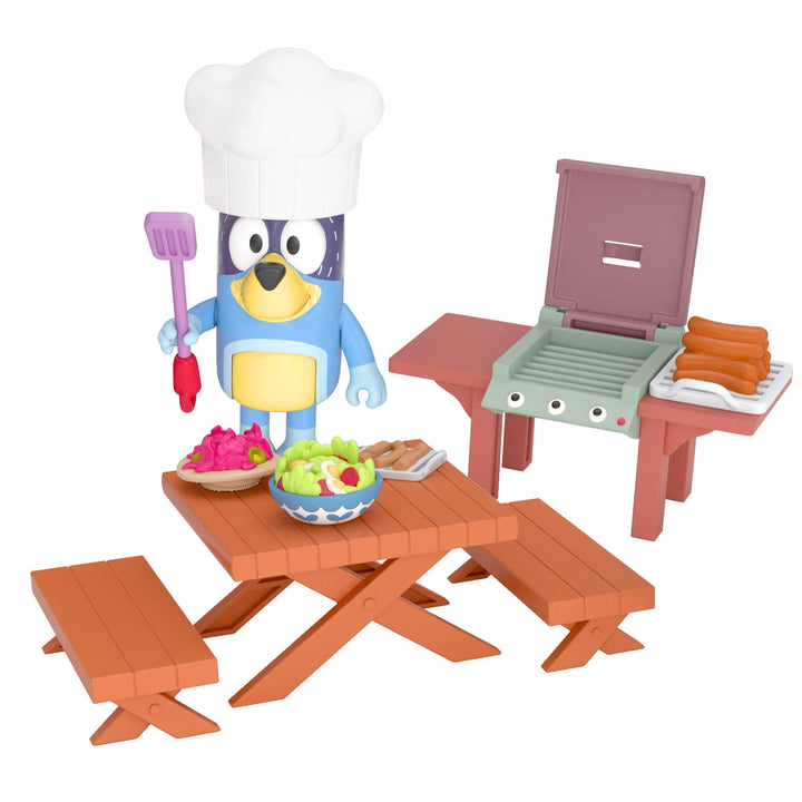 Dad Backyard BBQ - Bandit 2.5 Figure with Backyard Playset, Multicolor, 13030