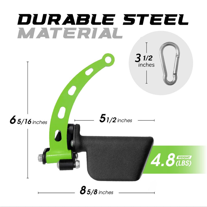 Neutral Paddle Grip LAT Pull Down Bar, Range of Motion Spreader Handle Cable Attachments