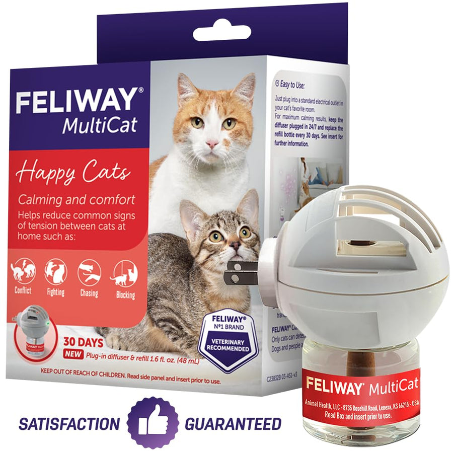 MultiCat Calming Pheromone Diffuser, 30 Day Starter Kit (48 mL)