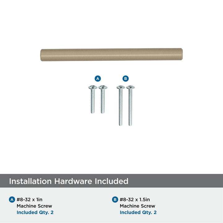 | Cabinet Pull | Golden Champagne | 3 inch (76 mm) Center to Center | Bar Pulls | 1 Pack | Drawer Pull | Drawer Handle | Cabinet Hardware