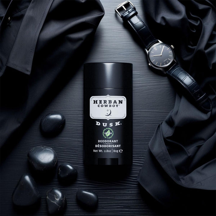 Product Description Men’s Deodorant, Dusk, 2.8 Ounce - Cruelty-Free, Vegan and Plant-Powered Deodorant - Gentle and Non-Greasy Formula