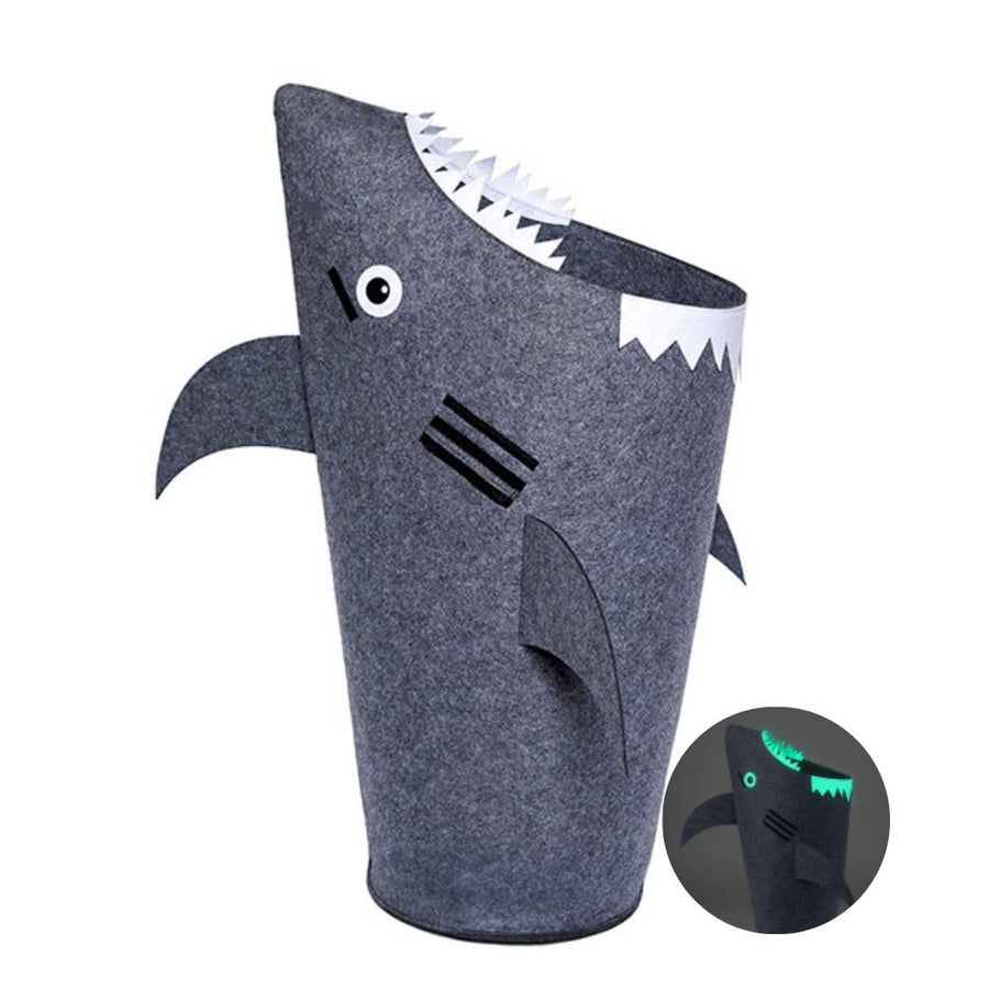 Glow in the dark Shark Hamper for Kids Unique Patented Design Large Durable Ideal for Toy Storage Kids Laundry Hamper Boys Hamper Baby Shark Laundry basket Kids Laundry Baskets Kids Hamper girls