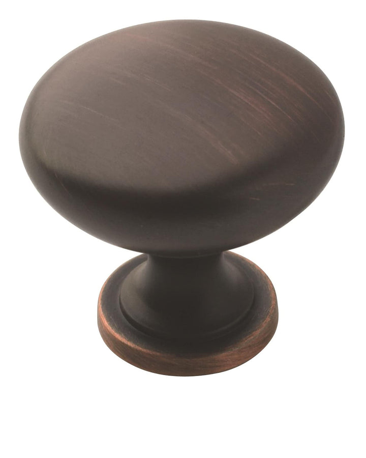 | Cabinet Knob | Oil Rubbed Bronze | 1-1/4 inch (32 mm) Diameter | Edona | 10 Pack | Drawer Knob | Cabinet Hardware
