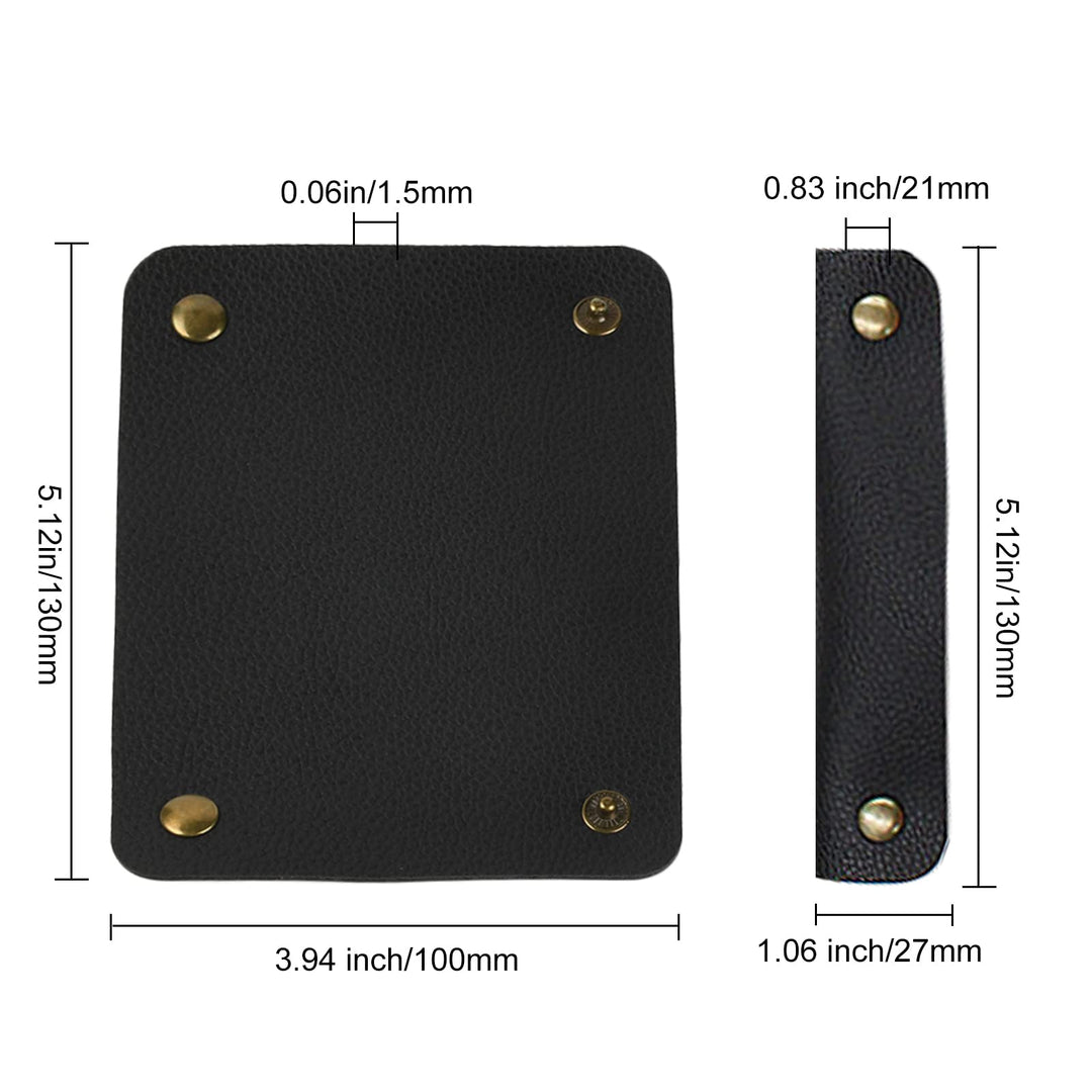 2PCS Purse Handle Cover Wraps Black Wallet Leather Handle Protector Strap Covers for Handbags Craft Strap Making Supplies