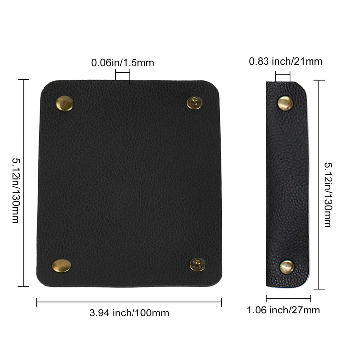 2PCS Purse Handle Cover Wraps Black Wallet Leather Handle Protector Strap Covers for Handbags Craft Strap Making Supplies