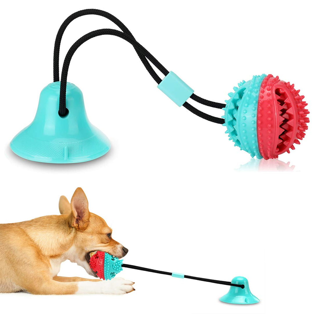Interactive Dog Toys Tug of War, Mentally Stimulating Toys for Dogs, Puppy Teething Toys for Boredom to Keep Them Busy, Dog Puzzle Treat Food Dispensing Ball Toy for Small Medium Dogs