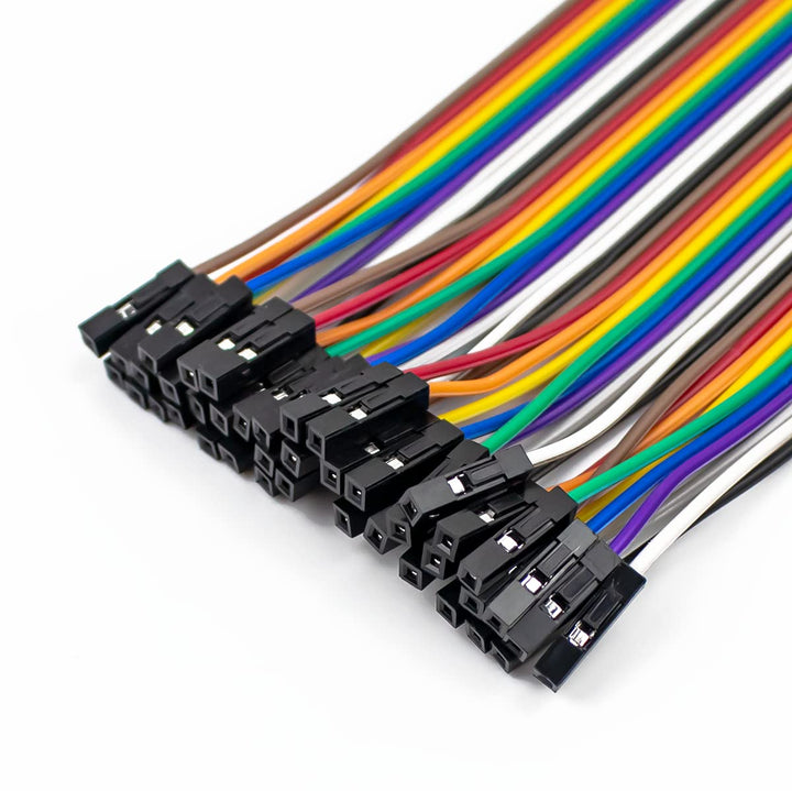 240pcs Dupont Wires 22AWG Breadboard Jumper Wires Cables Male to Female, Male to Male, Female to Female for Arduino Projects/Raspberry Pi(10cm/20cm)