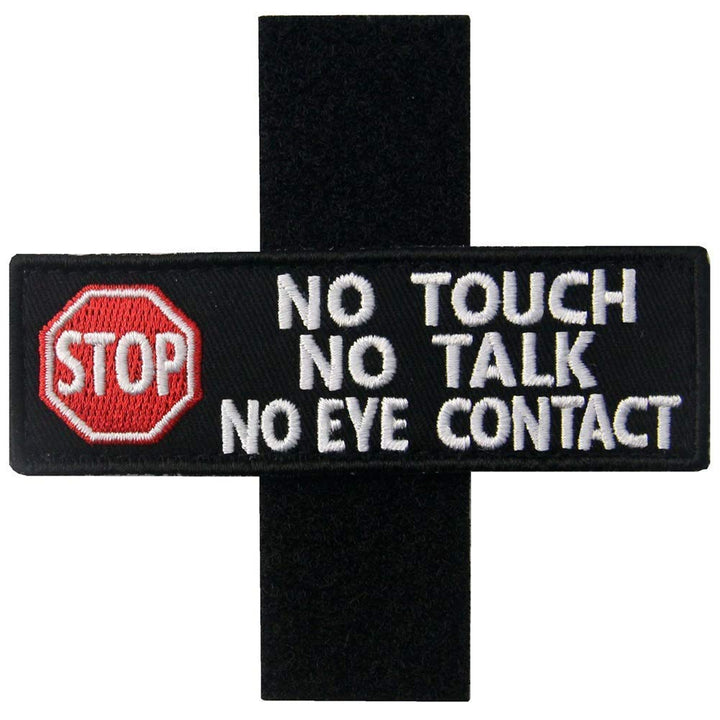 Service Dog Patch, Dog No Touch No Talk, Working Do Not Pet, Ignore Me I'm Working, in Case of Emergency Medic Paramedic Star of Life Emblem Embroidered Fastener Hook Loop Patches