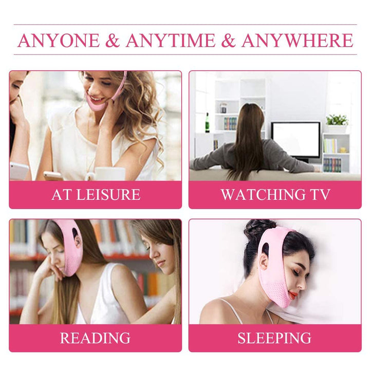 Face Lifting Slimming Belt, Double Chin Reducer Chin Up Mask, V Line Mask Facial Slimming Strap, Slimming Face Mask