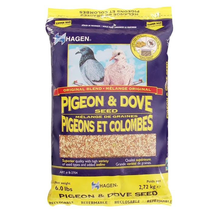 Pigeon & Dove Seed, Nutritionally Complete Bird Food, original version, 6 Pound (Pack of 1) (B2704)