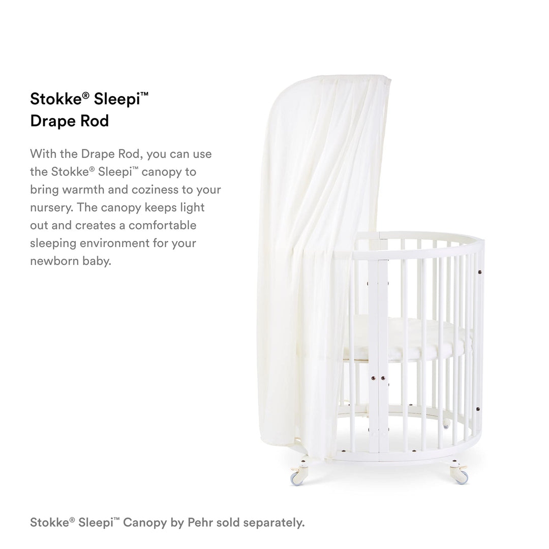 Sleepi Drape rod, White