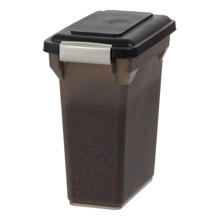 USA WeatherPro Airtight Dog Food Storage Container, Up to 13 lbs, For Dog Cat Bird and Other Pet Food Storage Bin, Pet Supplies, Keep Fresh, Easy Access, BPA Free, Smoke