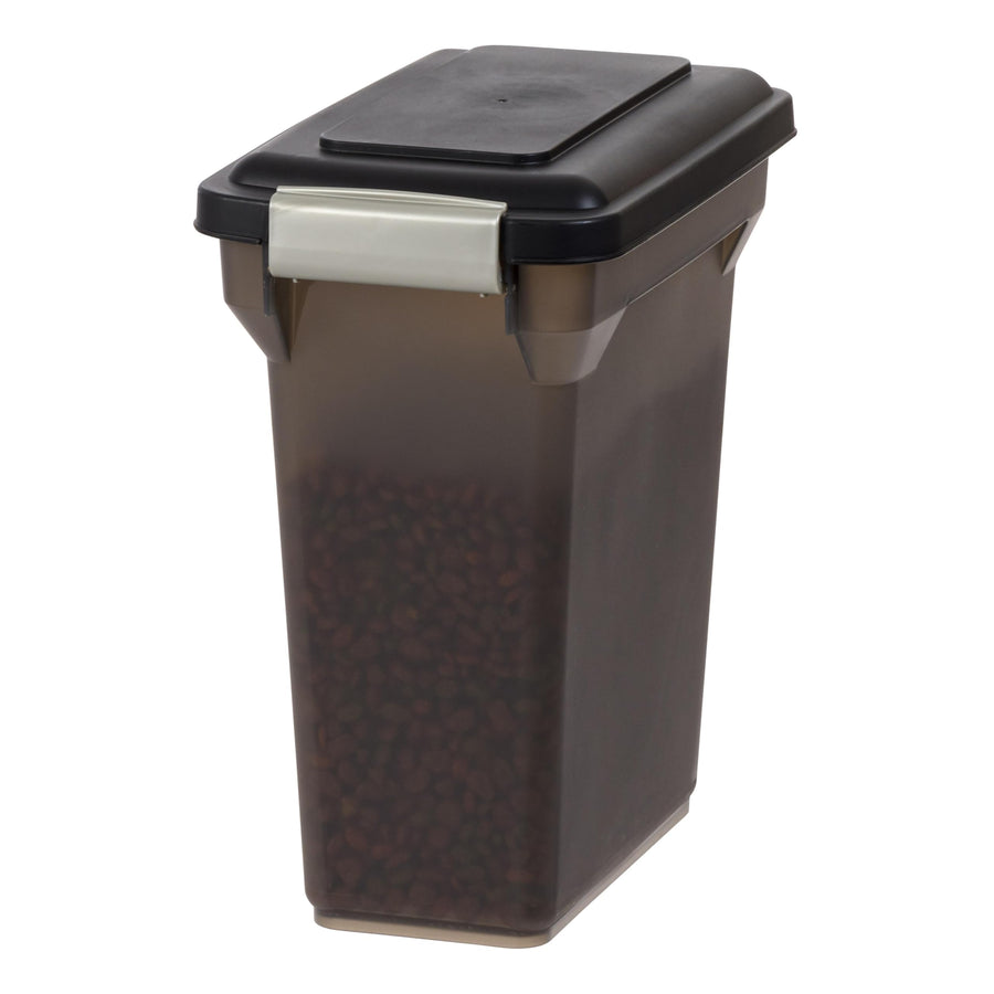 USA WeatherPro Airtight Dog Food Storage Container, Up to 13 lbs, For Dog Cat Bird and Other Pet Food Storage Bin, Pet Supplies, Keep Fresh, Easy Access, BPA Free, Smoke